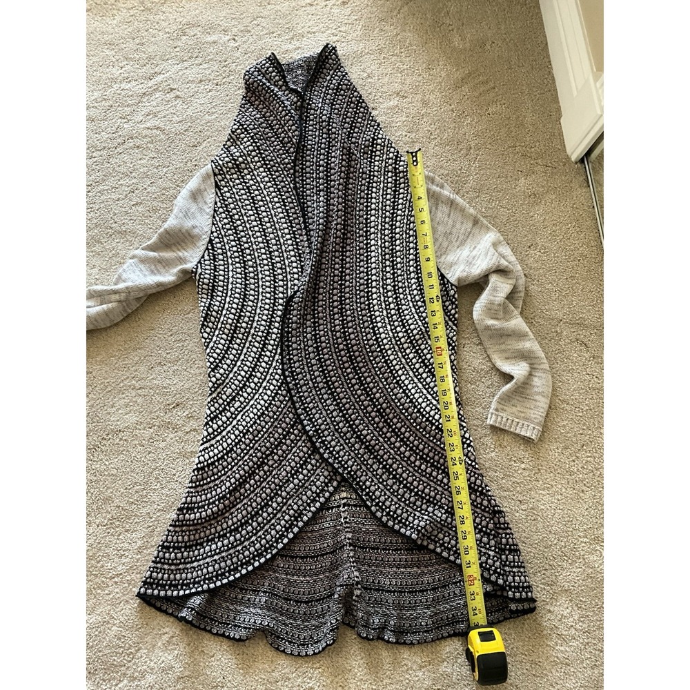 Sweater Vest Open Front Knit‎ Cardigan Draped Collar Sleeveless Layering Petite - Picture 5 of 7